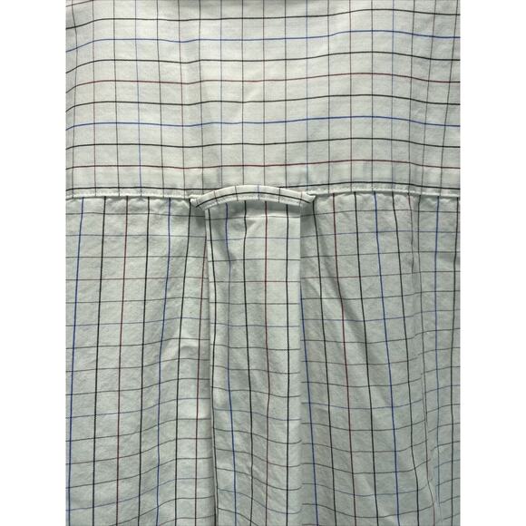 Tommy Hilfiger Button White Blue Red Regular Fit Ithaca Shirt Men's Medium 38-40 - Picture 9 of 11